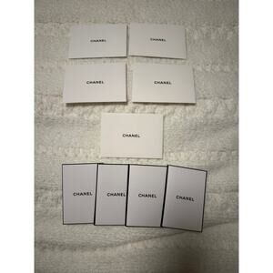 5 Authentic Blank Chanel Cards and Envelopes with extra mini folders